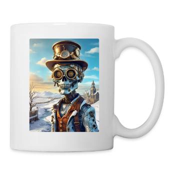 Steampunk Paysage D’hiver Zombie 1.2 - Mug blanc - blanc - Droite