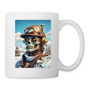 Steampunk Paysage D’hiver Zombie 1.3 - Mug blanc - blanc - Droite