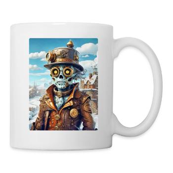 Steampunk Winter Landscape Zombie 1.4 - Mug - white - Right