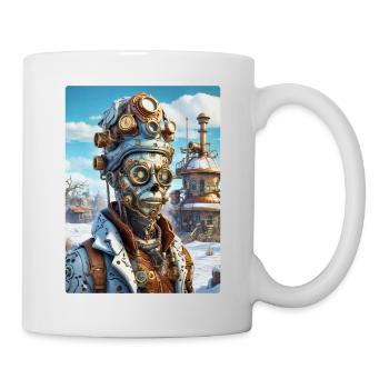 Steampunk Winter Wonderland Zombie 1.14 - Mug blanc - blanc - Droite