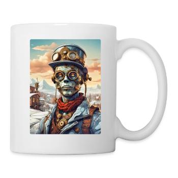 Steampunk Paysage D’hiver Zombie 1.15 - Mug blanc - blanc - Droite