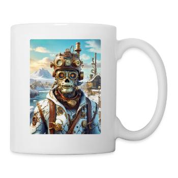 Steampunk Paysage D’hiver Zombie 1.20 - Mug blanc - blanc - Droite