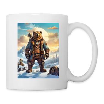 Steampunk Winter Landscape Bear 1.1 - Mug - white - Right