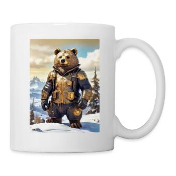 Steampunk Winter Landscape Bear 1.3 - Mug - white - Right