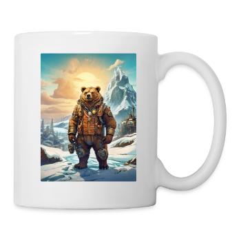 Steampunk Winter Landscape Bear 1.9 - Mug - white - Right