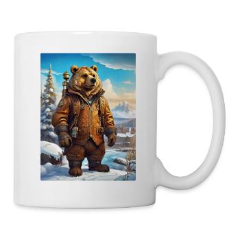 Steampunk Winter Landscape Bear 1.8 - Mug - white - Right