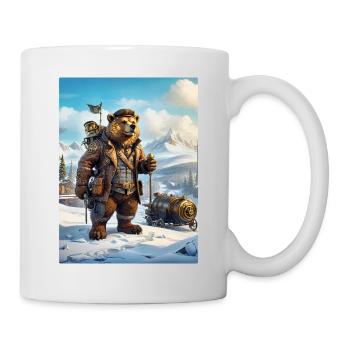 Steampunk Winter Landscape Bear 1.10 - Mug - white - Right