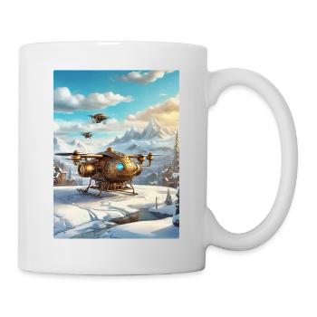 Steampunk Winter Landscape Drone 1.6 - Mug - white - Right
