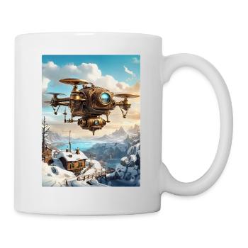 Steampunk Winter Landscape Drone 1.4 - Mug - white - Right