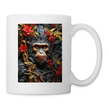 Gruselige Pflanzen Affe 1.7 - Tasse - Weiß - Rechts