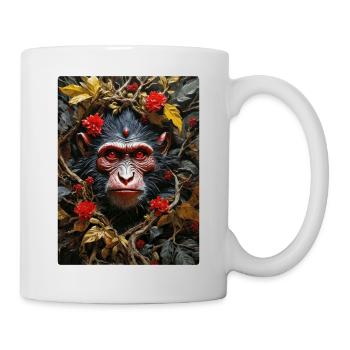 Gruselige Pflanzen Affe 1.4 - Tasse - Weiß - Rechts