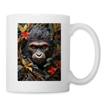 Gruselige Pflanzen Affe 1.15 - Tasse - Weiß - Rechts