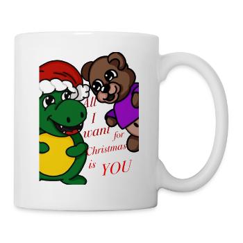 Souhait de Noël - Mug blanc - blanc - Droite