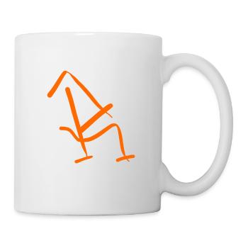 Kunstvoller oranger R - Tasse - Weiß - Rechts