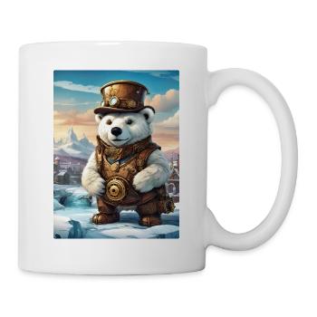 Steampunk Winter Landscape Polar Bear 1.11 - Mug - white - Right