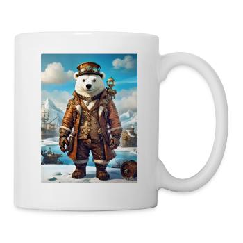 Steampunk Winter Landscape Polar Bear 1.8 - Mug - white - Right
