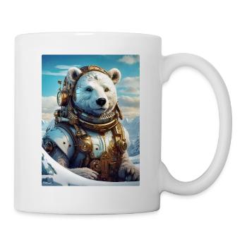 Steampunk Winter Landscape Polar Bear 1.3 - Mug - white - Right