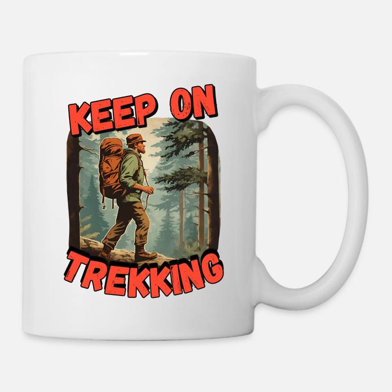 keep on Trekking 2 - Tasse - Weiß