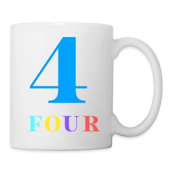 Four-4e anniversaire - Mug blanc - blanc - Droite