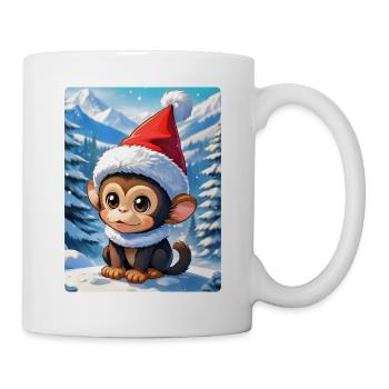 Anime Winterlandschaft Affe 1.3 - Tasse - Weiß - Rechts