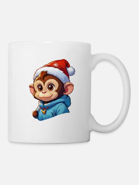 Anime Winterlandschaft Affe 1.4 - Tasse - Weiß