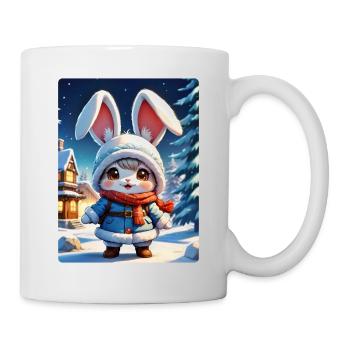 Anime Winterlandschaft Hase 1.2 - Tasse - Weiß - Rechts