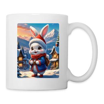 Anime Winterlandschaft Hase 1.3 - Tasse - Weiß - Rechts