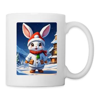 Anime Winterlandschaft Hase 1.7 - Tasse - Weiß - Rechts