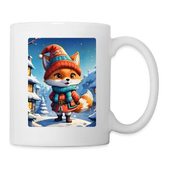 Anime Winterlandschaft Fuchs 1.3 - Tasse - Weiß - Rechts