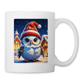 Anime Winterlandschaft Eule 1.5 - Tasse - Weiß - Rechts