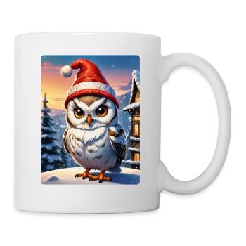 Anime Winterlandschaft Eule 1.2 - Tasse - Weiß - Rechts