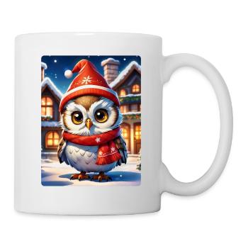 Anime Winterlandschaft Eule 1.6 - Tasse - Weiß - Rechts