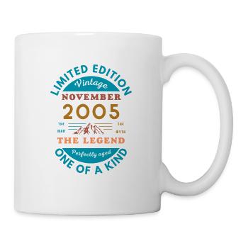 November 2005 Geburtstag Limitierte Auflage - Tasse - Weiß - Rechts