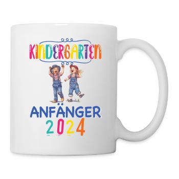 Kindergarten Anfänger 2024 Kita Kiga Hort Kinder - Tasse - Weiß - Rechts