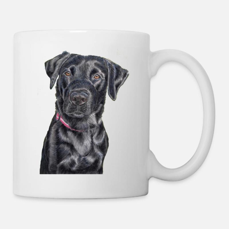 Labrador Retriever Feldweg - Tasse - Weiß