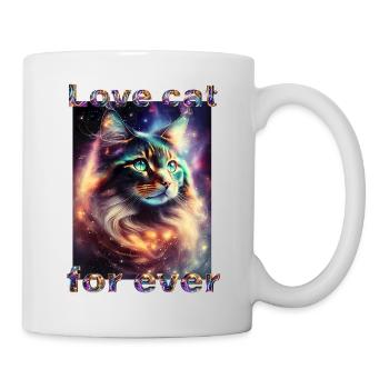 Maine Coon Magic : L’amour pour toujours... ! - Mug blanc - blanc - Droite