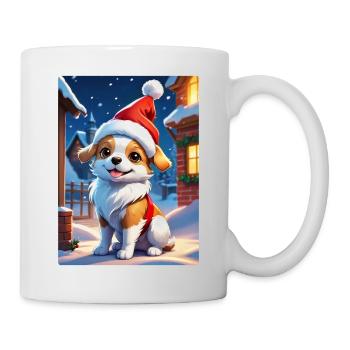 Anime Winterlandschaft Hund 1.5 - Tasse - Weiß - Rechts