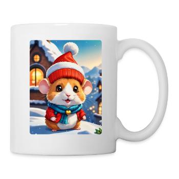 Anime Paysage D’hiver Hamster 1.3 - Mug blanc - blanc - Droite
