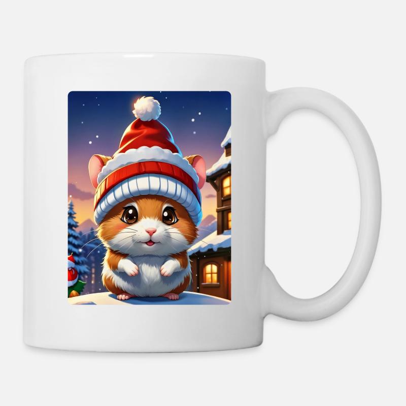 Anime Winter Landscape Hamster 1.4 - Mug - white