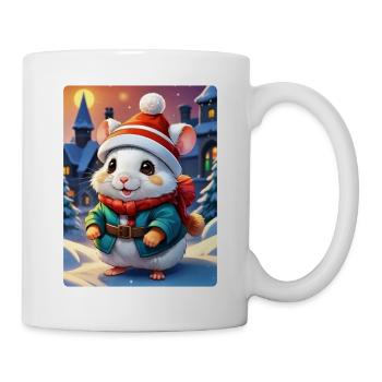 Anime Paysage D’hiver Hamster 1.5 - Mug blanc - blanc - Droite