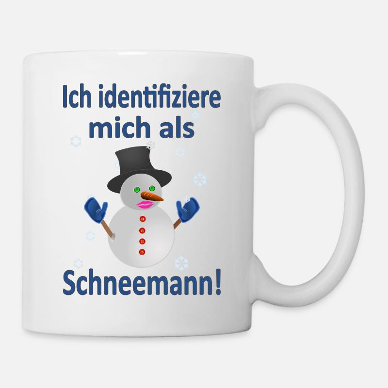 Schneemann Identität - Vers.2 - Tasse - Weiß