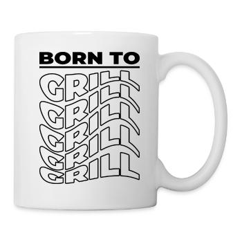 Born To Grill - Funny Gift for Grill Enthusiasts - Mug - white - Right