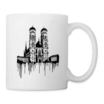 Frauenkirche in Munich | Street Art Banksy Style - Mug - white - Right