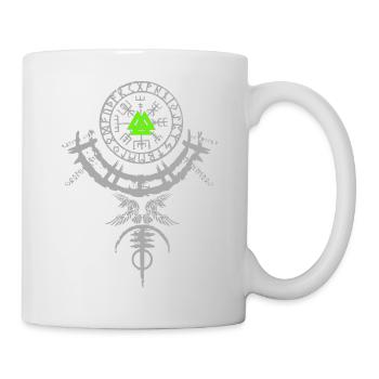 Wikinger Design Vegvisir Kompass Vikings - Tasse - Weiß - Rechts