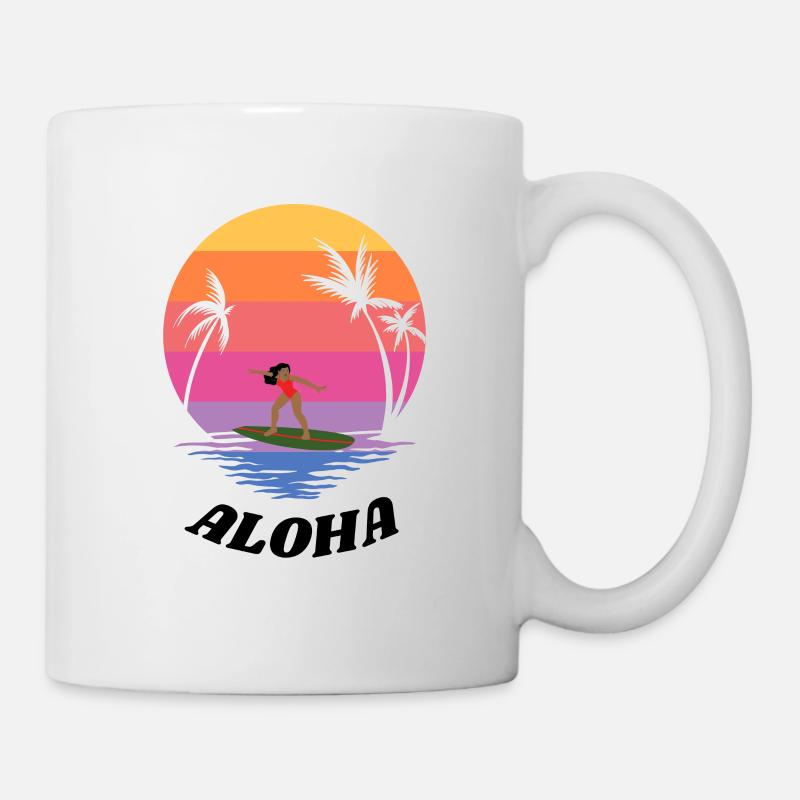 ALOHA BEACH - Tasse - Weiß