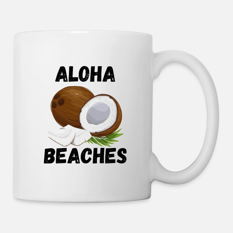 PLAGES D’ALOHA - Mug blanc - blanc