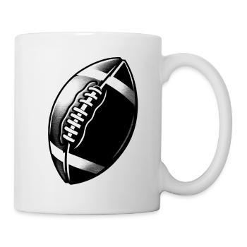 American Football - Tasse - Weiß - Rechts