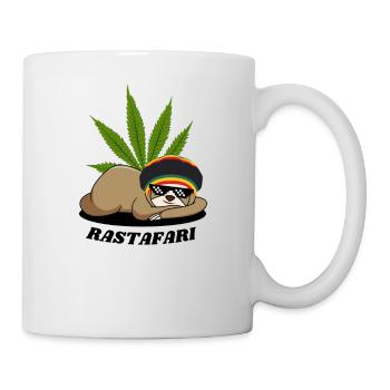 Tenue Rastafari Weed - Mug blanc - blanc - Droite