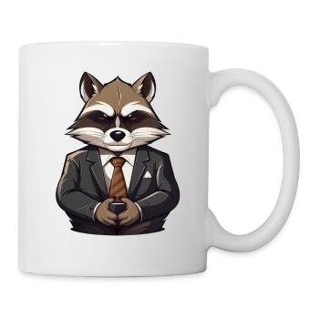 PDG de Raccoon - Mug blanc - blanc - Droite