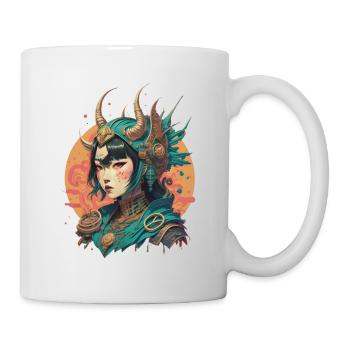 Gnade des Kriegers: Japanischer Sonnenwächter - Tasse - Weiß - Rechts